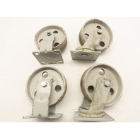 Fairbanks 136 6x2 2-Swivel 2-Ridgid Castor Wheel Set Semi Steel Cast Iron