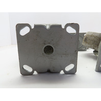 Fairbanks 136 6x2 2-Swivel 2-Ridgid Castor Wheel Set Semi Steel Cast Iron
