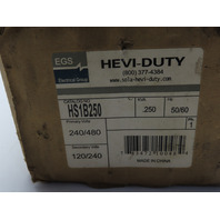EGS HS1B250 Hevi-Duty 3R Transformer .250 KVA 240/480V-120/240V 1PH NEW