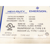 HZ1000 Sola 1KVA 1PH Single Phase 3R Transformer Pri HV240/480 Sec LV120