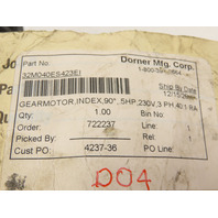 Motovario NMRV040 56C Fr Worm Gear Speed Reducer 20:1 87.5RPM Dorner 32M020ES