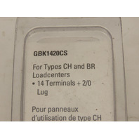 Qty-3 Eaton GBK1420CS 14 Terminal Ground Bar kits #2/0 lug  with 14 terminals