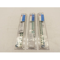 Qty-3 Eaton GBK1420CS 14 Terminal Ground Bar kits #2/0 lug  with 14 terminals