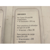 Qty-3 Eaton GBK1020CS 10 Terminal Ground Bar kits #2/0 lug  with 10 terminals