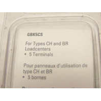 Qty-3 Eaton GBK5CS 5 Terminal Ground Bar kits #2/0 lug  with 5 terminals