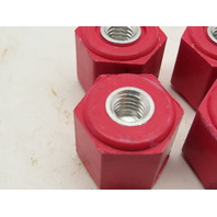 LOT of 4 New Glastic 1" Standoff Electrical Insulator 3/8-16 Thread