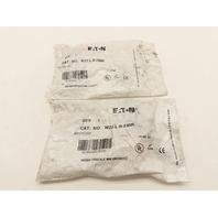 QTY 2 EATON M22-L-R-230R RED FLUSH MODULAR PUSHBUTTON