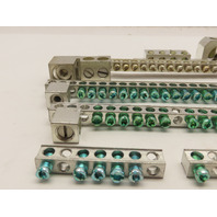 Qty-11 new assorted Eaton Terminal Ground Bars