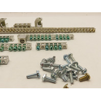 Qty-11 new assorted Eaton Terminal Ground Bars