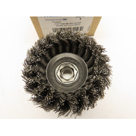 WEILER 13156 3-1/2" Single Row .023 Wire Cup Brush 5/8-11 A.H. (SRA-3) USA Made
