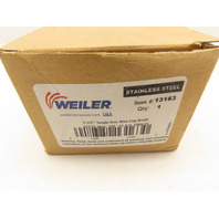 WEILER 3-1/2" Knot .023" SS Stainless Steel Wire Cup Brush 5/8-11 A.H. SRA-3 USA