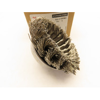 WEILER 3-1/2" Knot .023" SS Stainless Steel Wire Cup Brush 5/8-11 A.H. SRA-3 USA