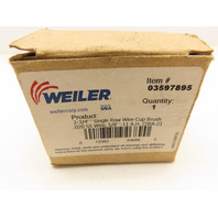 Weiler 94689 2-3/4" Cup Brush .020" Knotted Stainless Steel Wire 5/8"-11 SRA-2