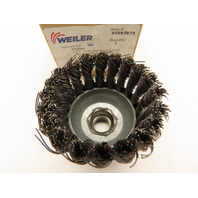 Weiler 13286 94687 Steel 2-3/4" Single Row Knot Wire Cup Brush 5/8"-11 UNC Nut
