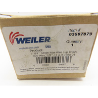Weiler 13286 94687 Steel 2-3/4" Single Row Knot Wire Cup Brush 5/8"-11 UNC Nut