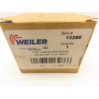Weiler 13282 13286 Steel 2-3/4" Single Row Knot Wire Cup Brush 5/8"-11 UNC Nut