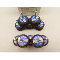 Box of 10 MERIT 08834137340 Mounted Flap Wheels 1-1/2"x 1" 60 Grit 1/4" Shank
