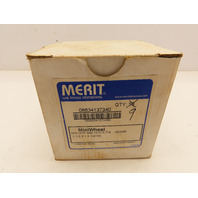 Box of 9 MERIT 08834137340 Mounted Flap Wheels 1-1/2"x 1" 60 Grit 1/4" Shank