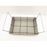 Heavy Duty Woven Stainless Steel #4 Mesh Parts Washer Dip Basket 12x18x4"