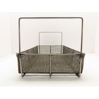 Heavy Duty Woven Stainless Steel #4 Mesh Parts Washer Dip Basket 12x18x4"