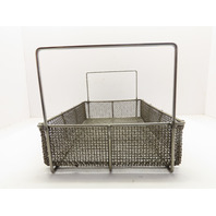 Heavy Duty Woven Stainless Steel #4 Mesh Parts Washer Dip Basket 12x18x4"