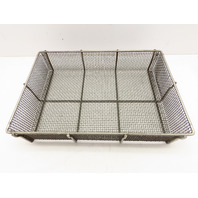 Heavy Duty Woven Stainless Steel #4 Mesh Parts Washer Dip Basket 12x18x4"