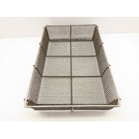 Heavy Duty Woven Stainless Steel #4 Mesh Parts Washer Dip Basket 12x18x4"