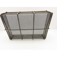 Heavy Duty Woven Stainless Steel #4 Mesh Parts Washer Dip Basket 12x18x4"