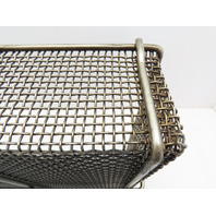 Heavy Duty Woven Stainless Steel #4 Mesh Parts Washer Dip Basket 12x18x4"