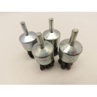 QTY 4 Weiler 10027 1-1/8-Inch Heavy Duty Knot Wire End Brush .014" Steel Fill