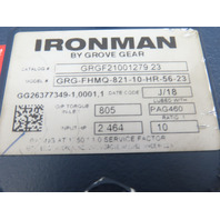 Ironman Right Angle Gear Reducer Hollow Shaft 56C 2.46HP 10:1 ratio