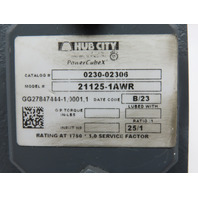 Hub City 0230-02306 21125-1AWR 25:1 Right Angle Gear Reducer Dual Output Shaft