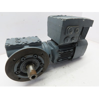 SEW-EURODRIVE 29:1 Gear Motor 1/2 .5Hp 9.7-48RPM Brake Inverter