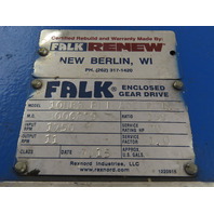Rebuilt Falk Philadelphia 10HB3 Enclosed Gear Box Drive 20Hp 159:1 Ratio 11RPM
