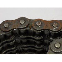 Tsubaki RS60-3R Steel Roller Chain Triple Strand 54.75"Long with Connecting Link