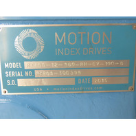Motion Index Drives RT400-12-360 Cam-Driven Rotary Index Table 5HP