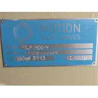 Motion Index Drives MLP 1400/4 Cam-Driven 4-Station 90Deg Rotary Index Table 3HP