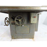Rockwell Delta 12/14" Tilting Arbor Table Saw 7-1/2 7.5Hp Biesemeyer Rip Fence