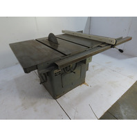 Rockwell Delta 12/14" Tilting Arbor Table Saw 7-1/2 7.5Hp Biesemeyer Rip Fence