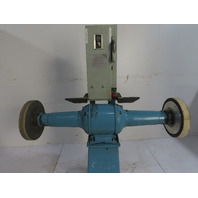 2 HP 1750 RPM 14" Pedestal Grinder/Buffer 57"wide 1-1/4"Arbor starter 230/460V