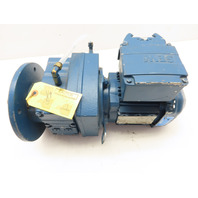 Sew RF47DRS71S4/ACB8 56.73:1 Ratio 30 RPM .5Hp 460V Inline Shaft Gear Motor