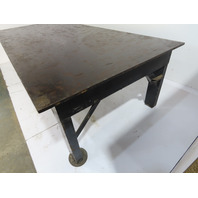 Heavy Duty Steel Welding Layout Work Table Bench 5' x 10'6" x 7/8"Thick