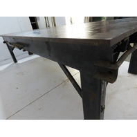 Heavy Duty Steel Welding Layout Work Table Bench 5' x 10'6" x 7/8"Thick