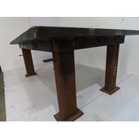 Heavy Duty Steel Welding Layout Work Table Bench 5'x8'x2"Thick