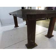 Heavy Duty Steel Welding Layout Work Table Bench 5'x8'x2"Thick