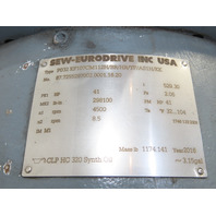 Sew PO32 KF107CM112H/BR/HR/TF/AS1H/KK 529.3:1 Ratio 8.5RPM 41Hp 400V Gear Motor