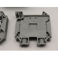 Eaton XBUT16 Lot of 8 DIN Rail Terminal Blocks 600v 101a 16-4Awg 14mm