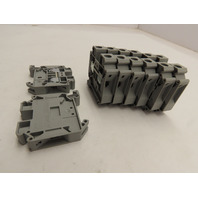 Eaton XBUT16 Lot of 8 DIN Rail Terminal Blocks 600v 101a 16-4Awg 14mm