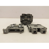 Eaton XBUT16 Lot of 8 DIN Rail Terminal Blocks 600v 101a 16-4Awg 14mm