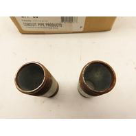 (Box of 25] 3/4 x 2-1/2 Steel Conduit Nipple Galvanized Threaded Made In Canada